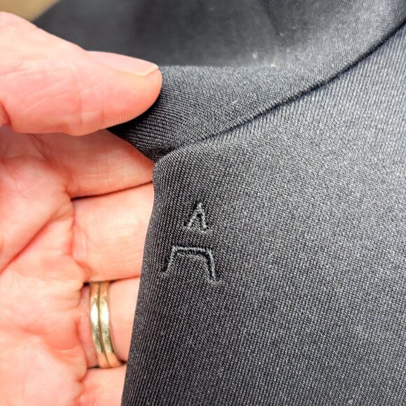 ADAY Jacket Up In The Air Asymmetrical Scuba Jersey Moto Zip Black - Picture 8 of 8